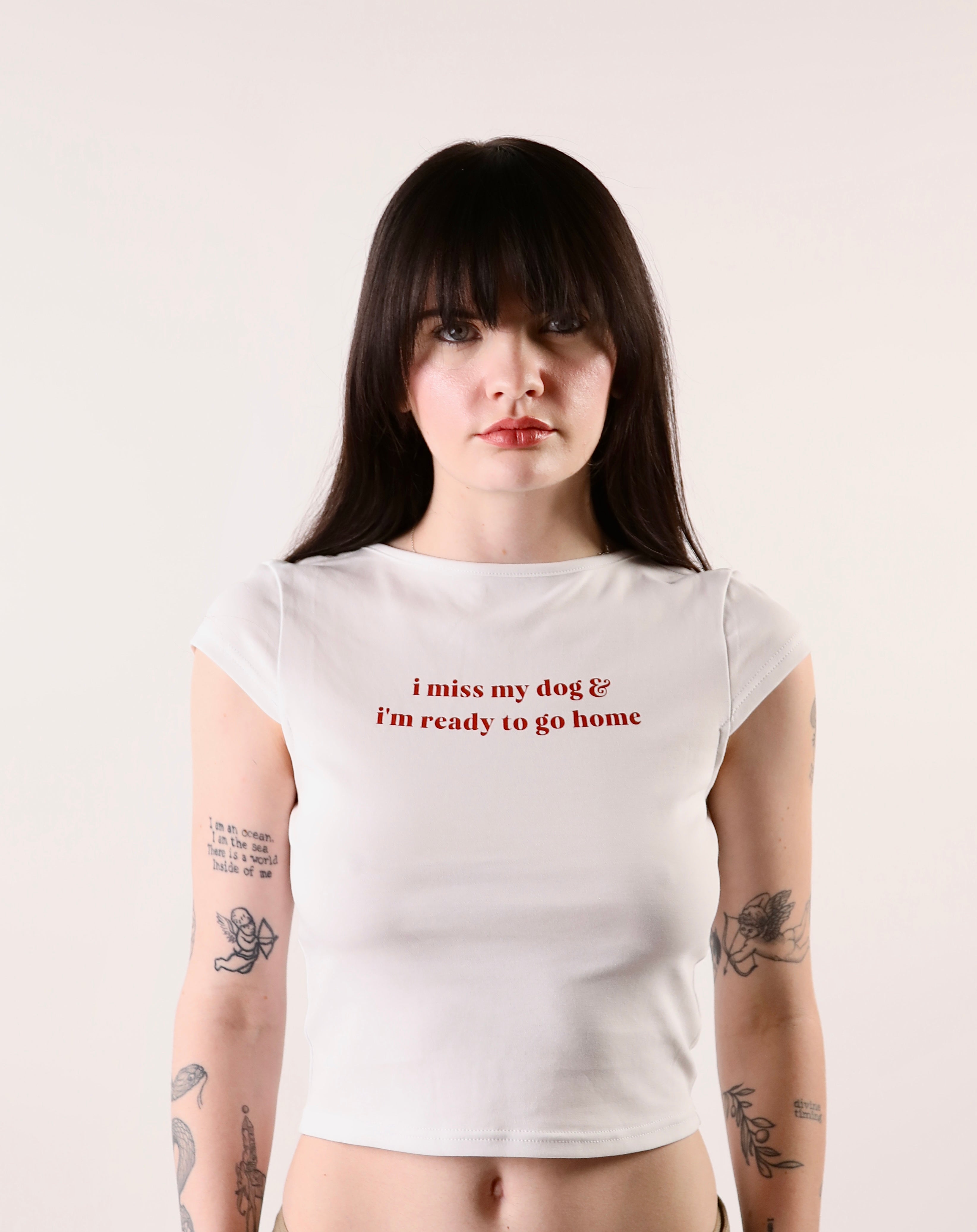 I Miss My Dog & I'm Ready to Go Home Slim Tee