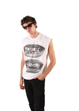 Retro Lips Grills Sleeveless T-Shirt