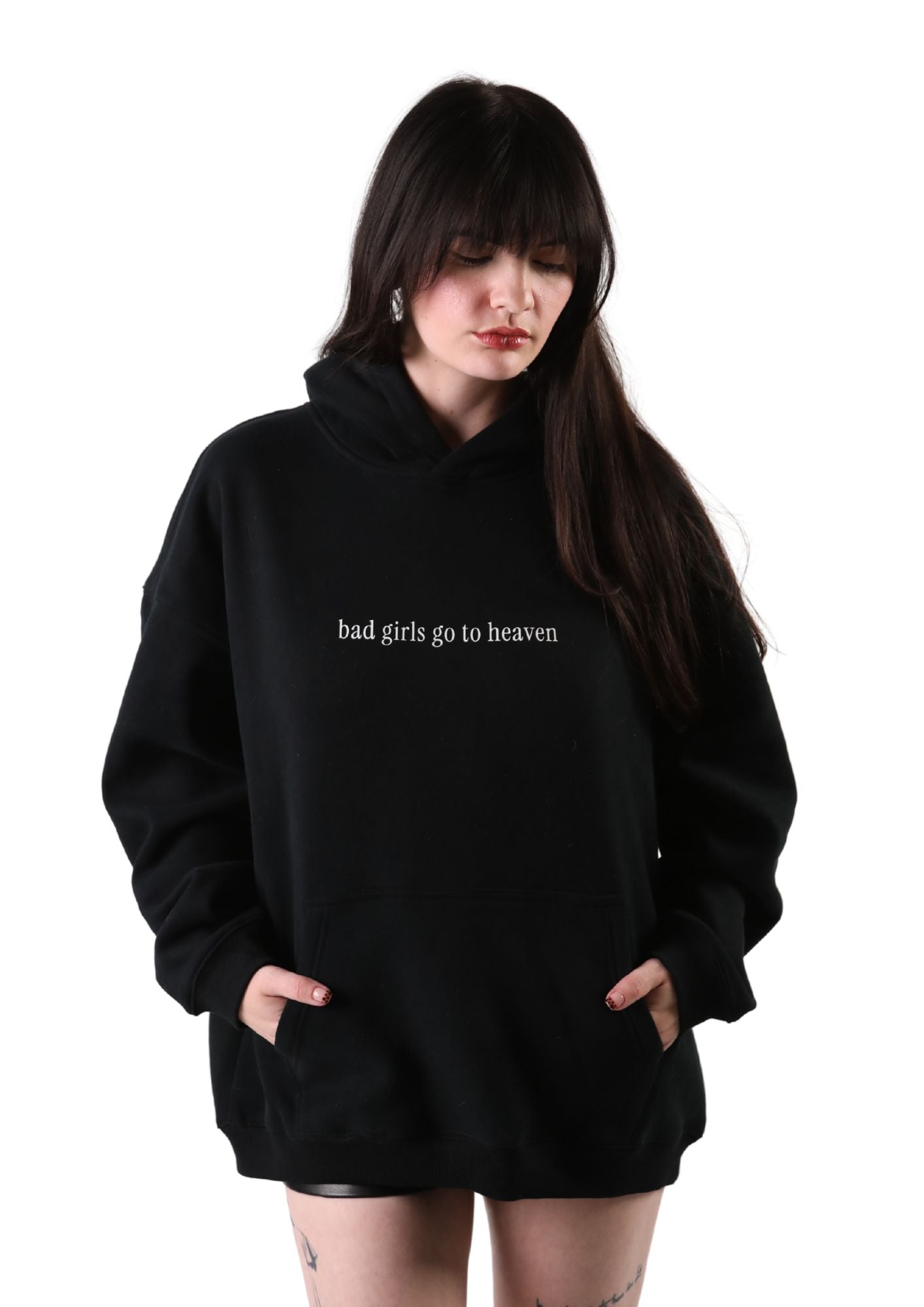 Bad Girls Go To Heaven Oversized Hoodie